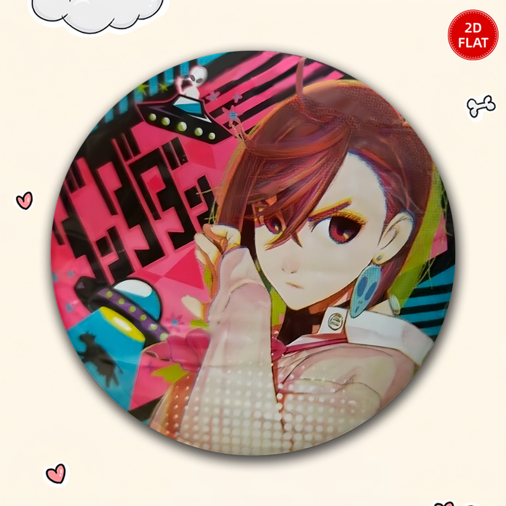 TEMU 2d Flat, 1pc 1pcs Anime Brooch Pin Badge Suitable For Jeans, Clothes, Backpacks & Hats - Classic Collectible Accessory For Uniforms, Gifts For