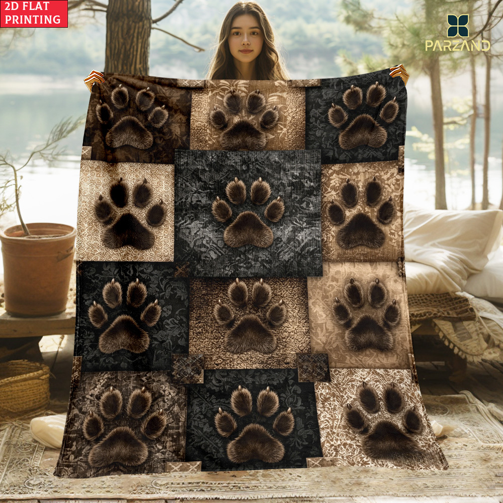 TEMU 2d Flat Single-piece Print High-definition Printed Blanket. Soft And Warm Flannel Blanket, Suitable For Travel, Camping, Sofa, Living Room,