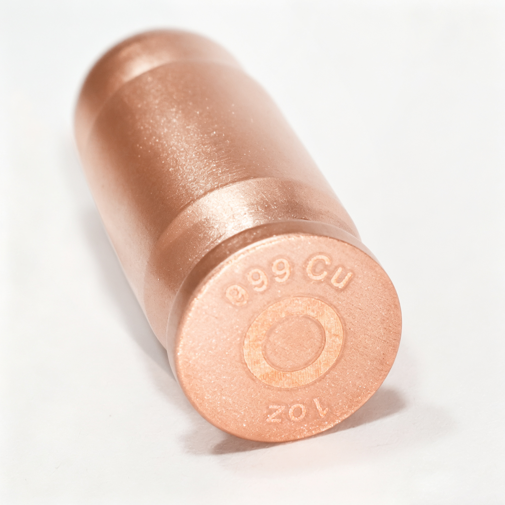 1oz 999 Pure Copper Cylindrical Ornament Engraved Metal Collectible Ornament For Home Desktop Display Hobby Collection