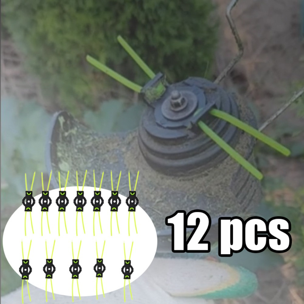 TEMU 12pcs Brush Cutter Grass Removal Head, Suitable For Maintaining Gardens, Precise Grass Cutting, Wear-resistant, And Weeding In Courtyard Gardens