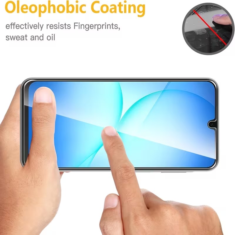 2 buc. Folii de protecție ecran din sticlă securizată HD, compatibile cu Samsung Galaxy A17 A27 A37 A57 A16 A26 A36 A56 A15 A25 A35 A55 A14 A24 A34 A54 S25 FE M35, anti-zgârieturi, duritate 9H, instalare ușoară, folie ecran telefon mobil