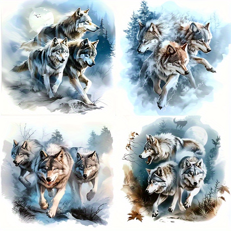 

Wolf -clarity Double- Decals - -, For Motorcycles & Car