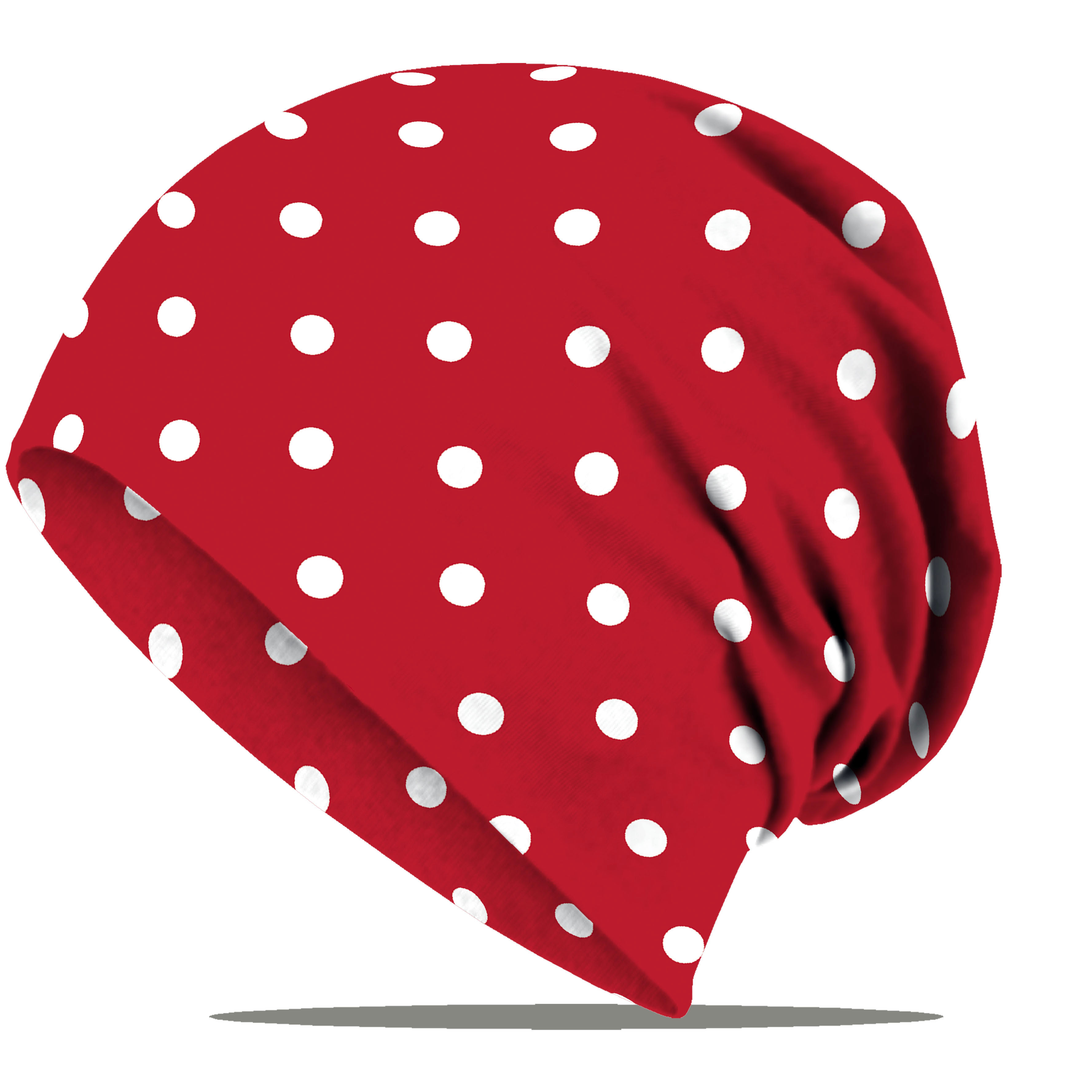 TEMU Vintage Polka Print In Vibrant Colors, Unisex Simple And Lightweight Beanie With Elastic , Women's Headscarf Hat With Multifunctional Neck