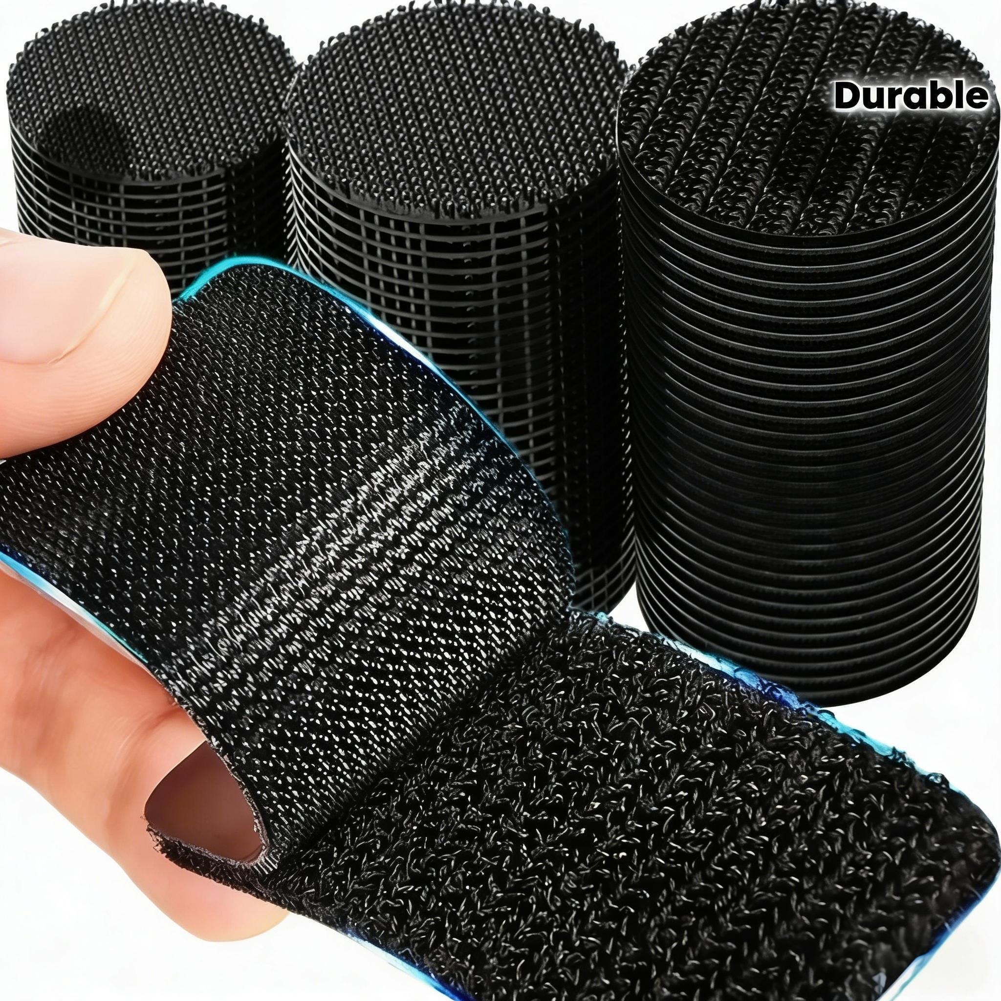 TEMU 60 pièces/30 paires de ruban adhésif robuste -rayures - Organisateur de câbles auto-adhésif pour tapis de sol de voiture à soi-, matériau en