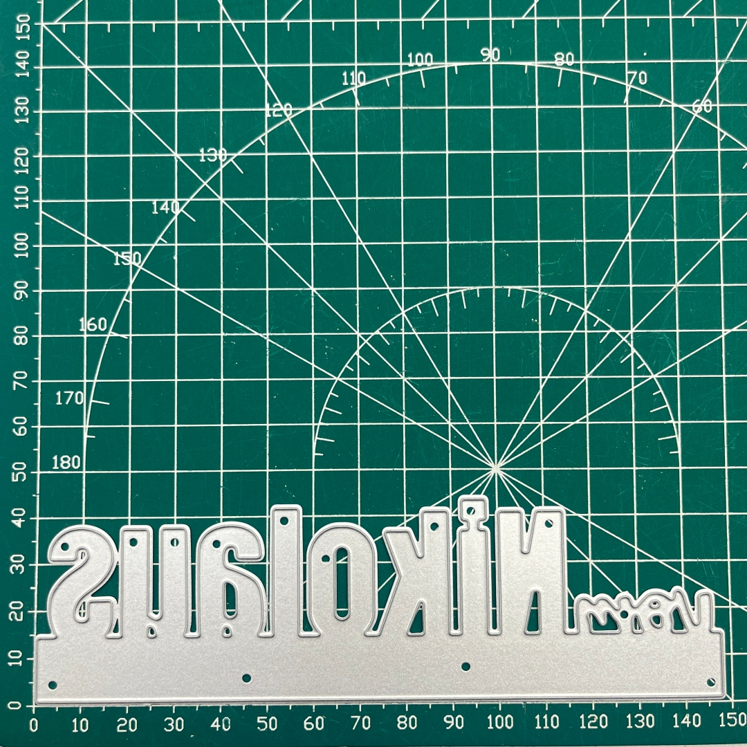 Image of Font Vom Nikolaus Is A Metal Cutting Mold Suitable For Greeting Card Making, Diy Scrapbooking, Stamp And Card Making Templates, Embossing, Christmas Crafts And Decorations.