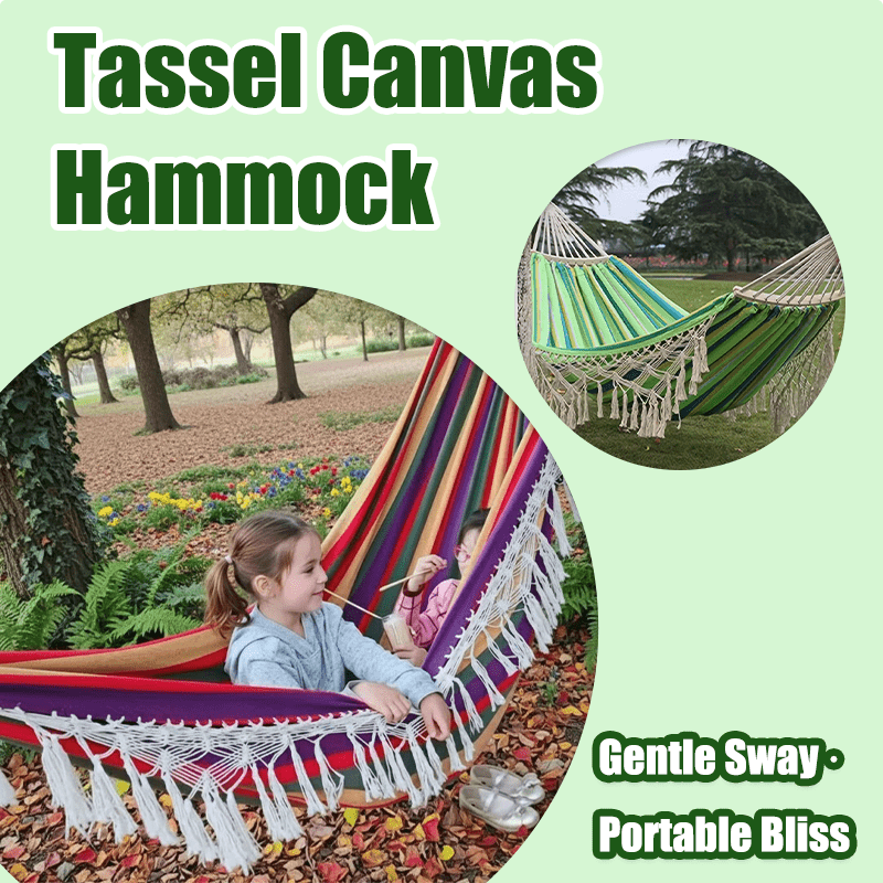 4 Color Tassel Canvas Hammock White Tassel Hammock Hammocks for Outside Outdoor Furniture Portable for Camping Yard Australian Local Warehouse Fast Delivery Perfect Valentine's Day Gifts Ideal for Ramadan