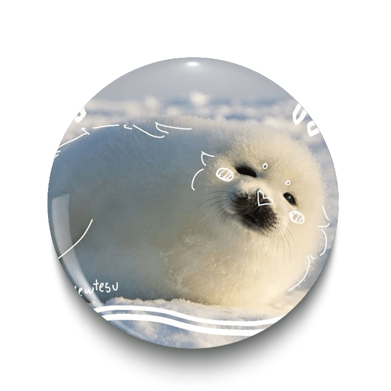 TEMU The Classic Stylish Seal Brooch (2d Flat) Is A For Jeans, Clothing, Backpacks, And Hats. An Ideal Collectible Accessory And Makes A Great Gift