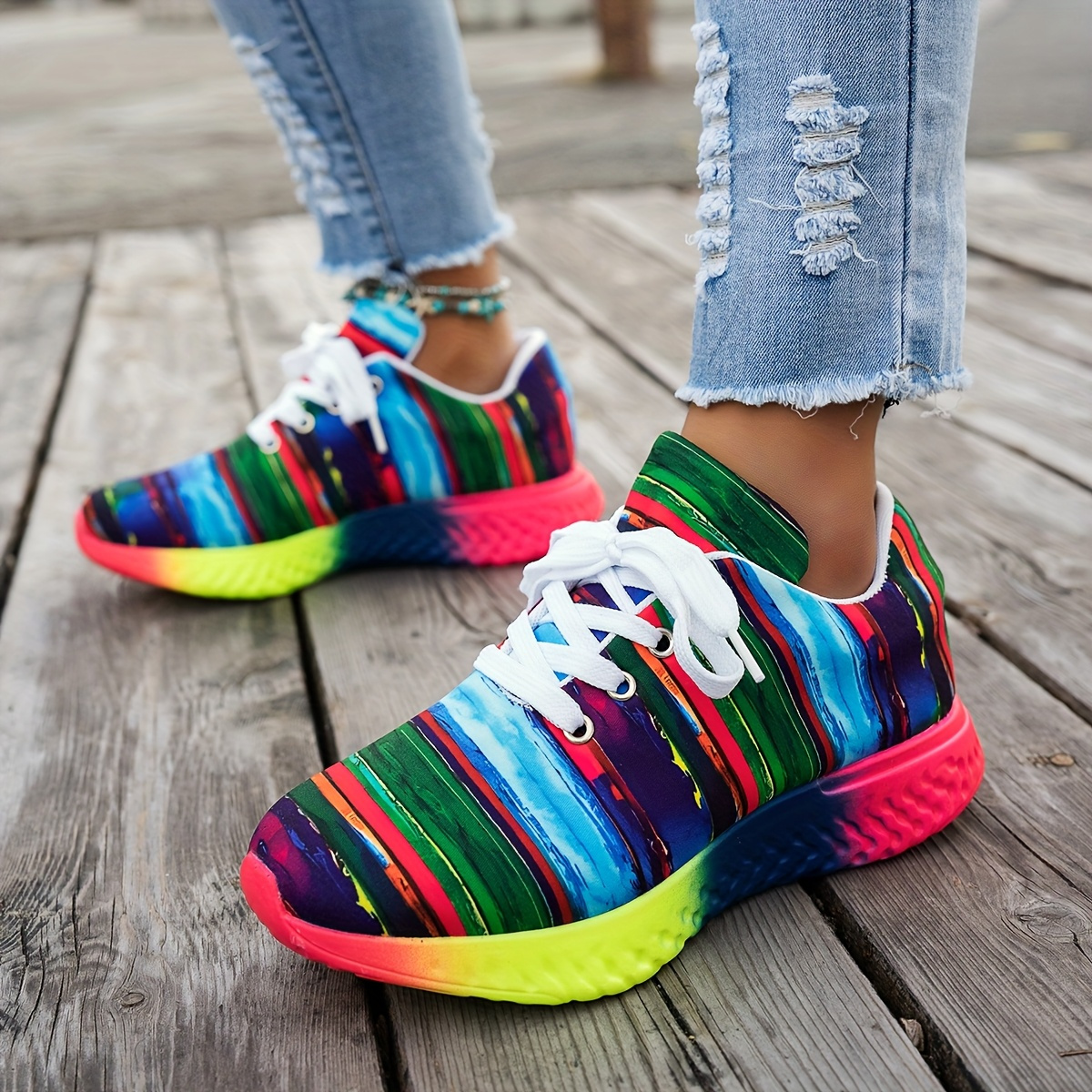TEMU Byzi Plus-size Wide-toe Running Shoes, Footwear And Jewelry Accessories, Simple And Comfortable, Lightweight And Durable, Plus-size Wide-toe