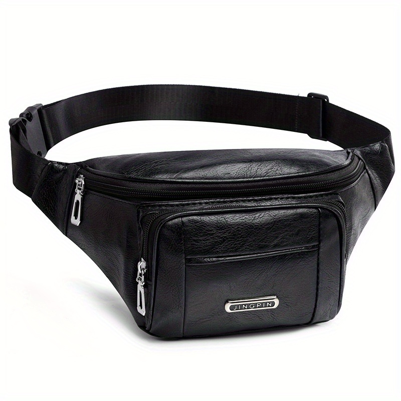 Men's And Women's Casual Belt Bag Leather Belt Bag With Adjustable Shoulder Straps, Suitable For Exercise, Running, Traveling, Hiking, Fitness, Sports Large Capacity Phone Bag