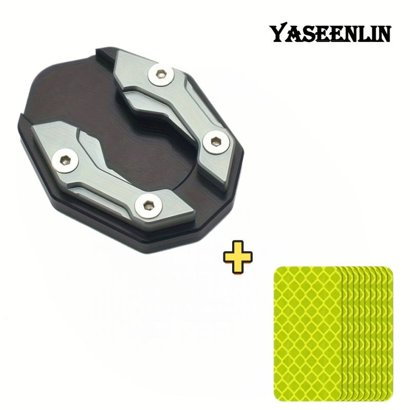 Image of Yaseenlin- For And Scooters, Including Non-slip Edges, Supporting Base, Side Brackets And Golden Auxiliary Blocks With Enlarged Foot Pads-with 10 Reflective Stickers