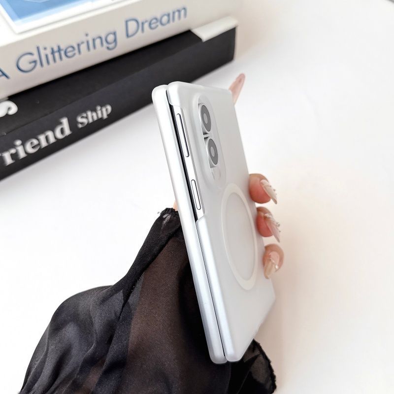 TEMU Phone Case - Ultra-thin Magnetic Phone Case For Z Fold 8 Ultra Shockproof Cover With Precise Lens Protection Magnetic Ring