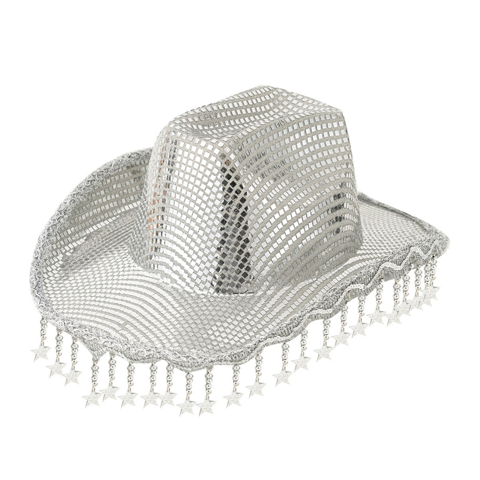 womens cowgirl cowboy hat wide brim diamond - Temu display picture 1