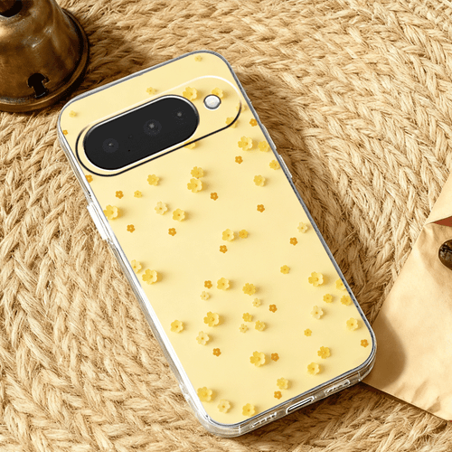 phone case yellow small flowers full r phone case suitable for google pixel 6 6a 7 7 pro 7a 8 8 pro 8a 9 9 pro 9 10 pro 10 pro xl 10a cartoon transparent anti fall full r tpu phone case shockproof soft case protective