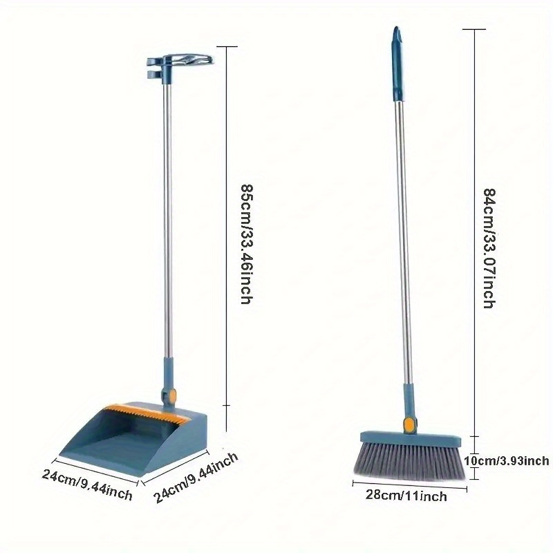 3-in-1 home cleaning set: soft bristle broom, dustpan, and brush combo--  hair, ideal for home, office, school, and dorm--perfect christmas gift, cleaning brush Product details 2