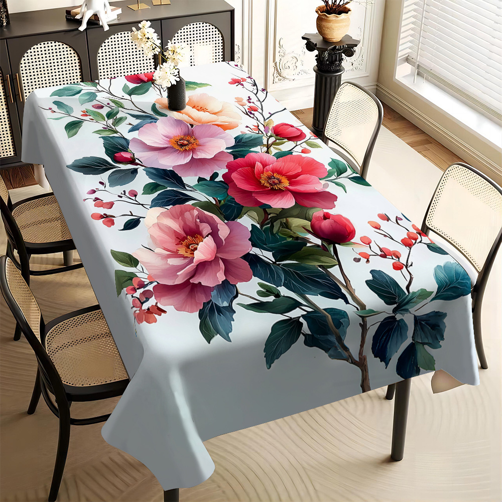 

Two- Tablecloth, Stain- And Washable, And Oil- Tablecloth, - Is Suitable For , , Dining And Parties, Rectangular Tablecloth Is Suitable For And Rectangular Table Tablecloth