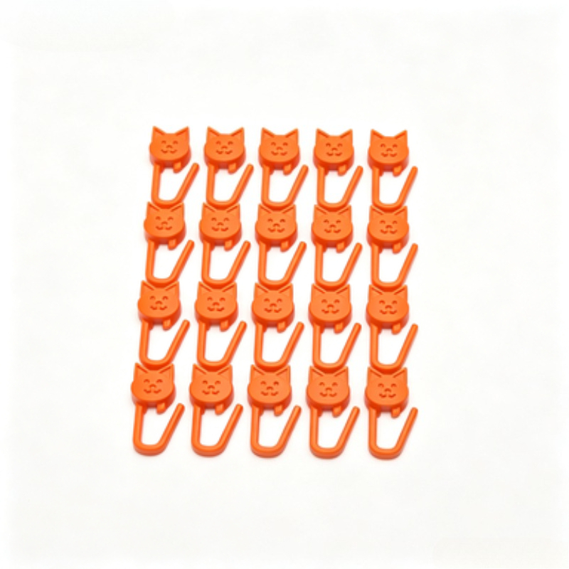 TEMU 20pcs Clips de Marqueurs de de Chaton, Clips Motif Chaton , Marqueurs de Position Antidérapants, Sécurisés et Non Amovibles, et Portables,