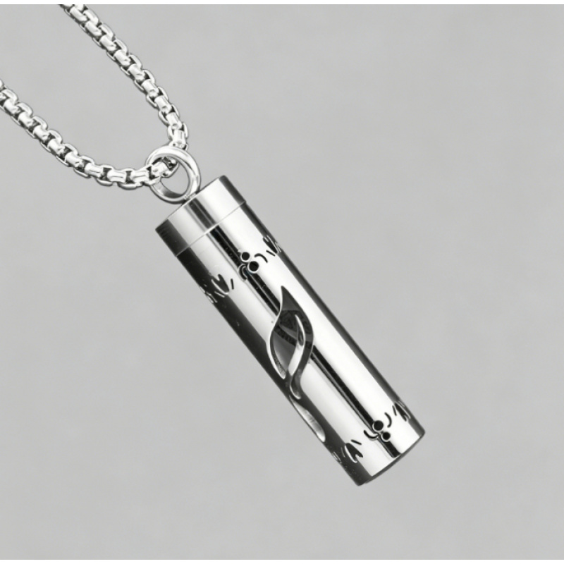 Women's Essential Oil Necklace Stainless Steel Aromatherapy Pendant