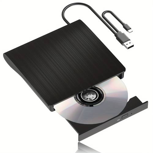 usb 2.0 초슬림 휴대용 외장 cd-dvd 드라이브, 노트북 및 데스크탑 호환, cd-rw/dvd-rw 연소 및 재생