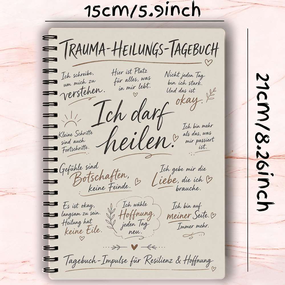 Image of Germany Version Trauma Journal Emotional Recovery Daily Reflection Mental For Women Journaling To Your Power Anxiety Ptsd Prompted Personal Reflection Diary