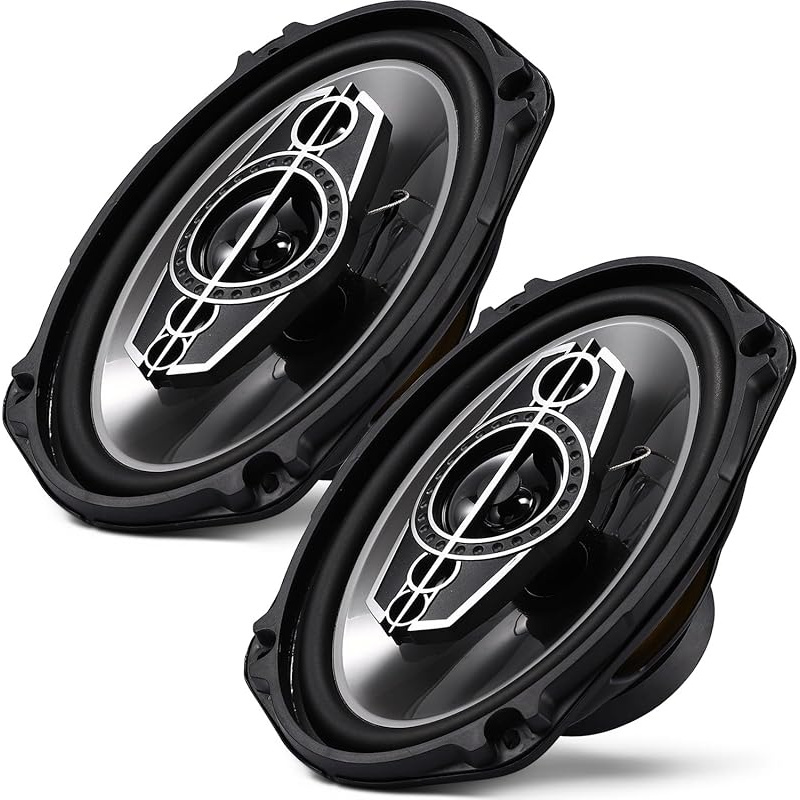 Coaxial Audio Speakers(pair), 1000w 4 Ohm Vehicle Coaxial Speaker W/pei Dome Tweeters, Stereo Speaker, Coaxial Tweeter Speaker Replacement
