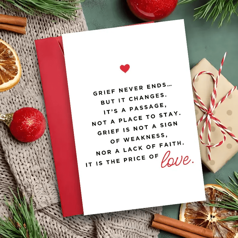 TEMU Pre Order 4pcs (2 Greeting Cards+2 Envelopes) Sadness , But It Will Change. Exquisite Condolence Card With Envelope (4.72 Inches * 7.09 Inches),