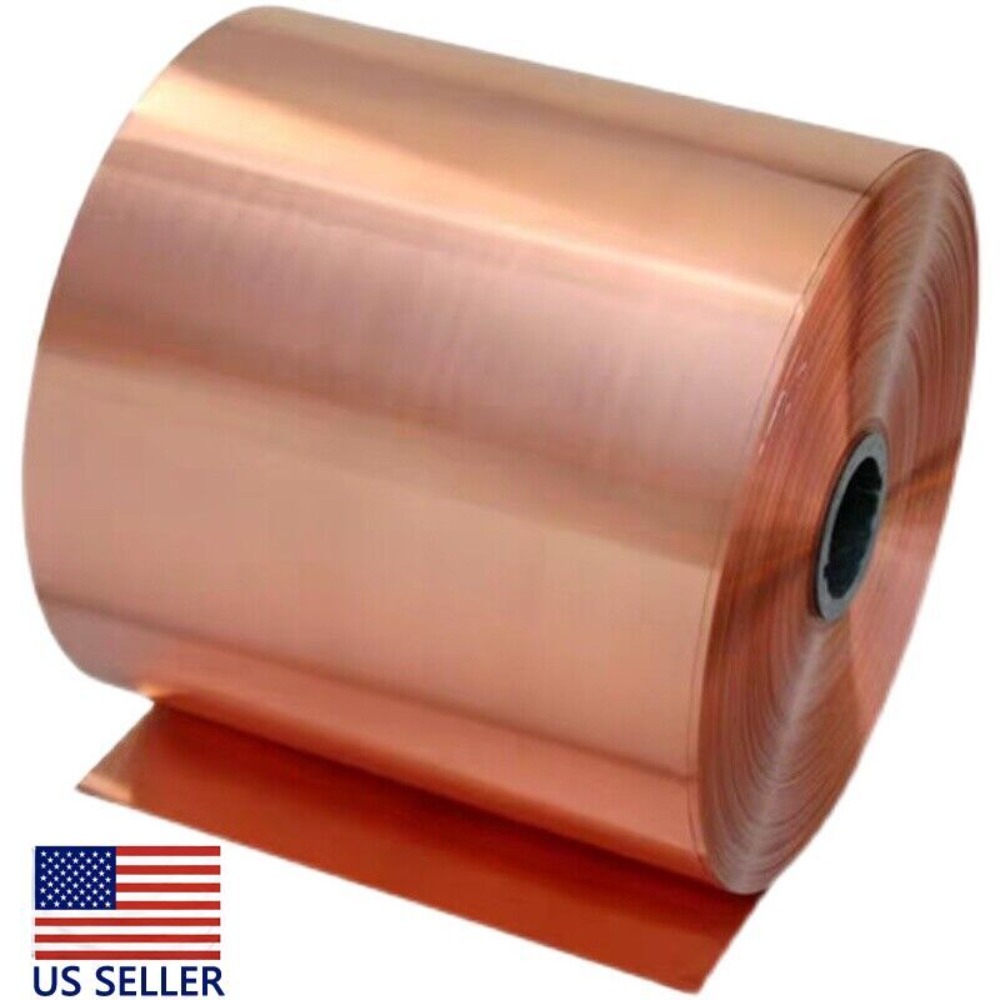 TEMU 1pc 0.05mm X 20mm X 1000mm 99.9% Pure Copper Cu Metal Sheet Foil, Us Stock