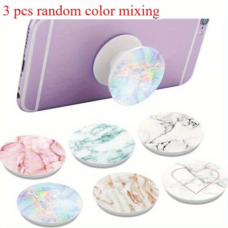 Image of 3/6pcs Of Random Color Mixing Mobile Phone Holder, 360 ° Rotation, Foldable And Retractable, Suitable For Smartphones And Tablets