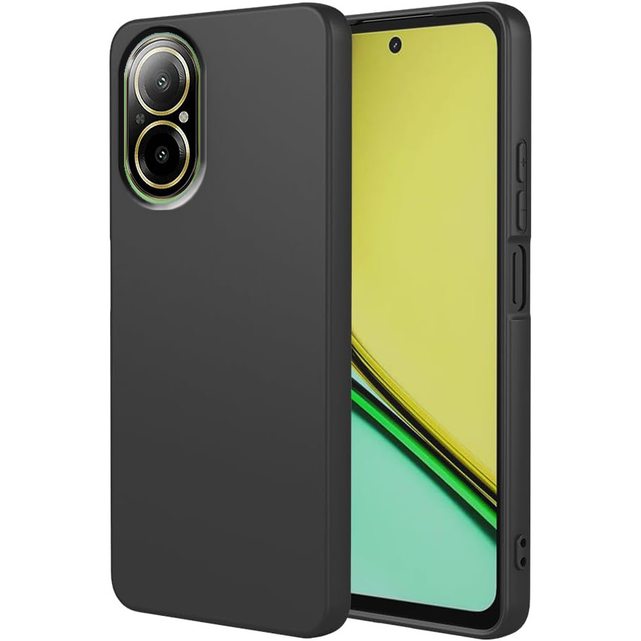 TEMU Funda para Teléfono - Funda para Realme C67 4G, Funda de Silicona Suave Negra, Anti-Rayas a Prueba de Golpes, Cubierta Protectora para Teléfono
