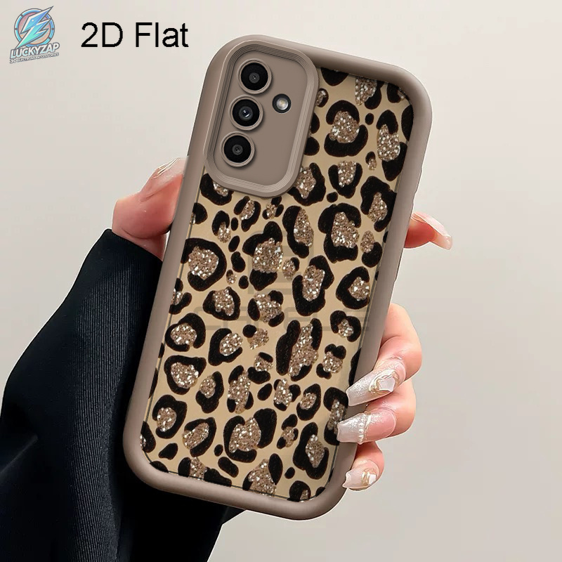 Image of Phone Case - 2d Flat Phone Case: Chic Leopard For Galaxy S22/s23/s24/s25/s26 Series, Plus, Ultra, Fe & , A33/a34/a35/a36/a53/a54 Series, Shockproof Protective Cover, Soft Anti-scratch Back Shell