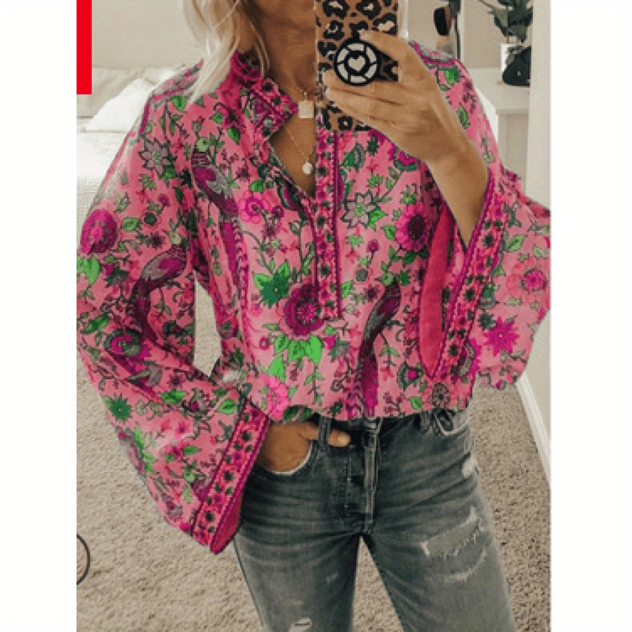 

1pc V- For Women - Polyester Long Sleeve ,