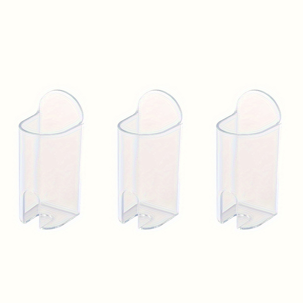 Image of 3pcs Self-adhesive Electric Toothbrush Holder, No-drill Wall-mounted Toothbrush Stand, Bathroom Toothbrush Organizer, Toothbrush Storage Rack, No Power Supply Required, Fixed Installation