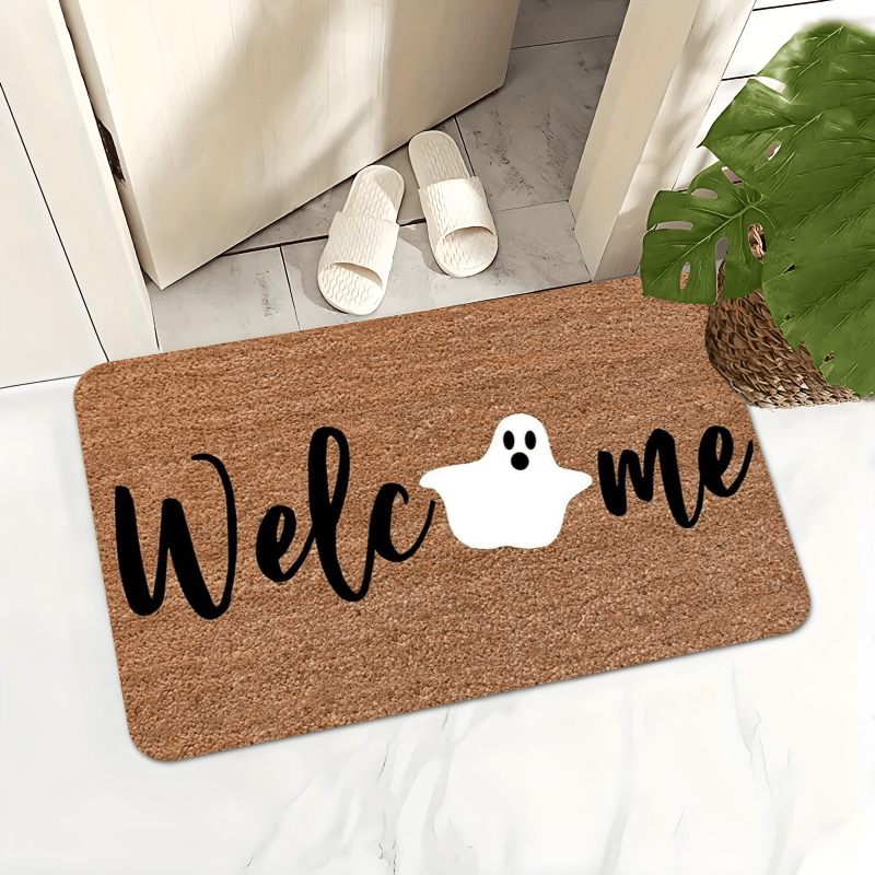 TEMU [ Products]welcome Cute And Fun Design Doormat, Suitable For Outdoor And Indoor , Perfect For Homes, Living Rooms, Kitchens, Bedrooms, Cottages,