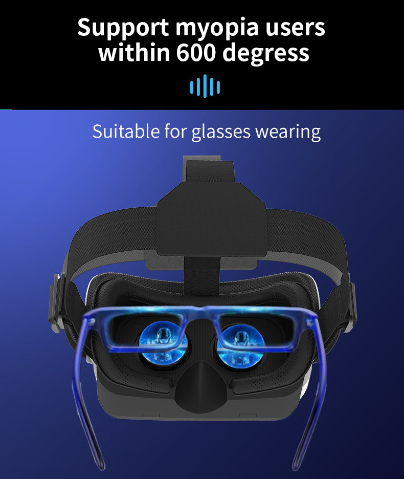 Casque VR Universel pour Smartphones - Compatible iOS et Android, avec Lunettes de Jeu HD Immersives pour Films et Jeux de Realité Virtuelle, Conçu avec des Sangles Réglables et une Construction Légère