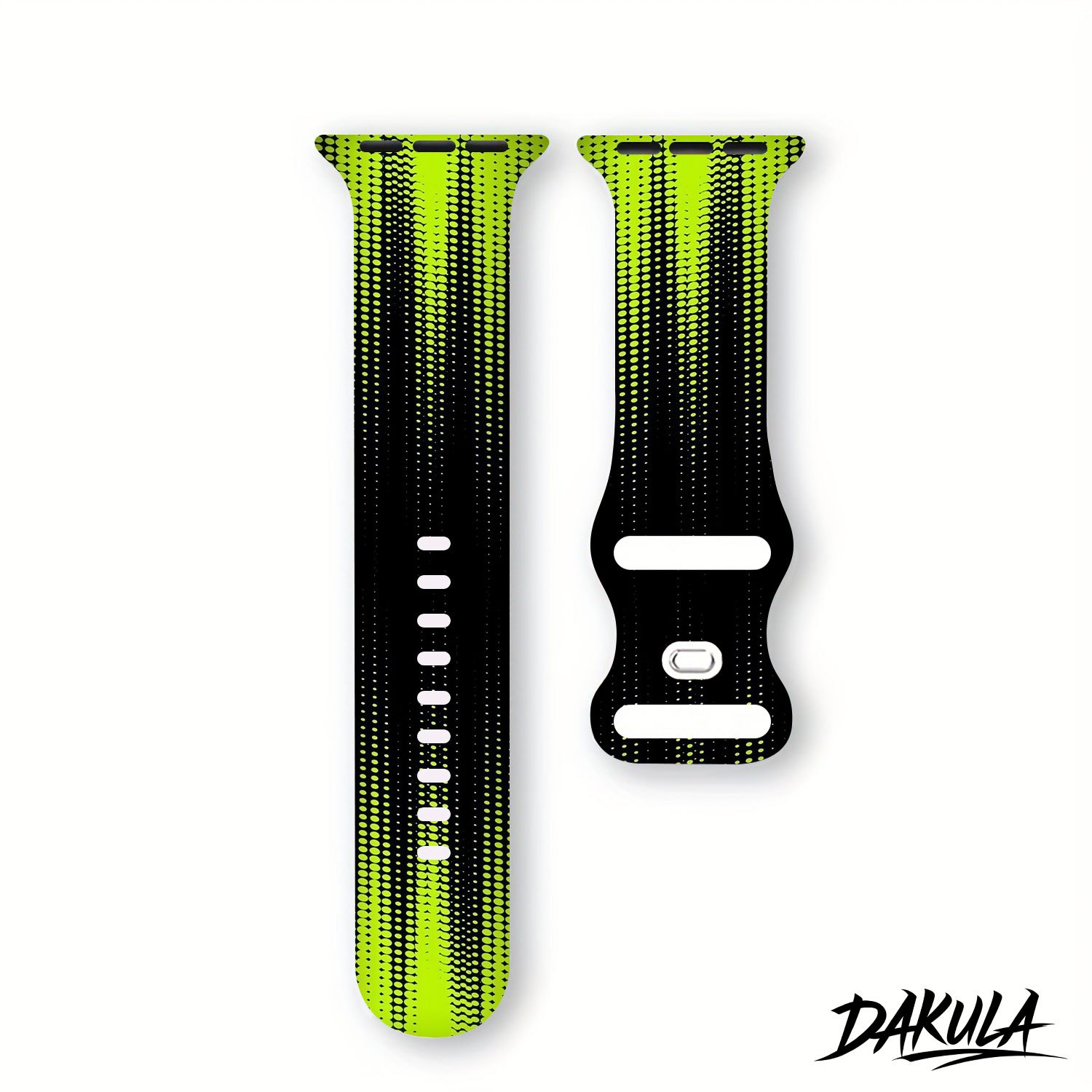 TEMU For Smartwatch Strap | Designed For For Iwatch | Fits /2/3/4/5/6/7/8/9/10/11/ultra/se And Sizes 38/40/41/42/44/45/49mm | Black Green Pinstripe