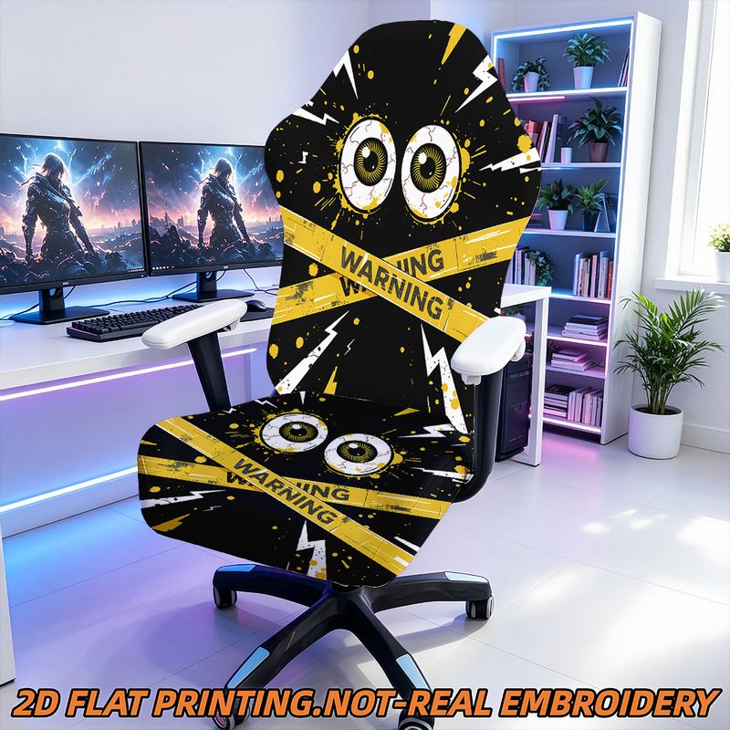 TEMU 1pc Large High-elasticity Gaming Chair Cover With Stretchable Suitable For Home Office Computer Chair, Removable Washable -piece Seat Cover, For