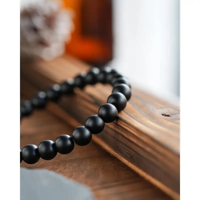 8mm Imitation Agate Bracelets Set, Vintage Bohemian Style