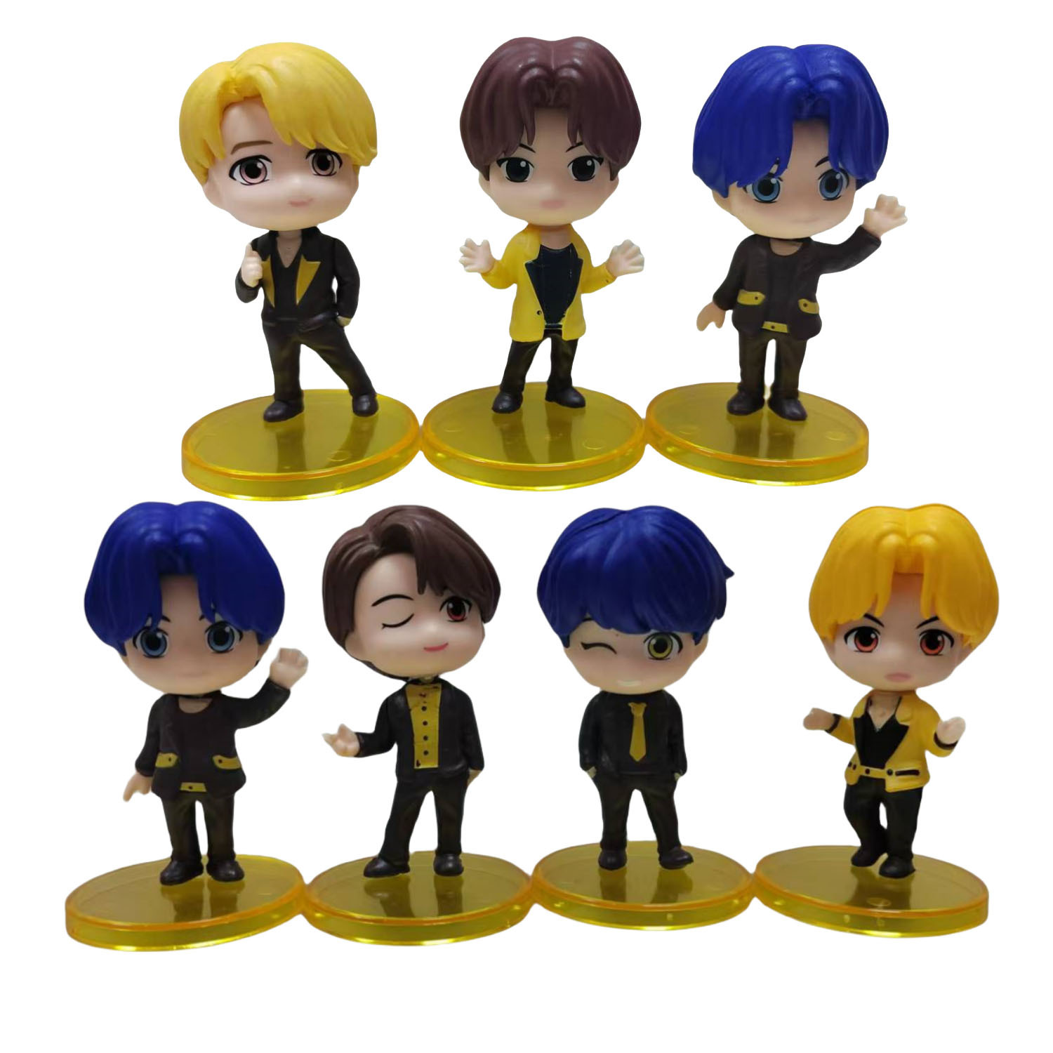 

7pcs Collectible Figurines, Pvc , Decor , Non-electric, For 14+