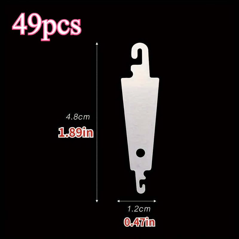 TEMU 49pcs Stainless Steel Needle Threader Plug-in Embroidery Needle Threader Embroidery Cross Stitch Additions