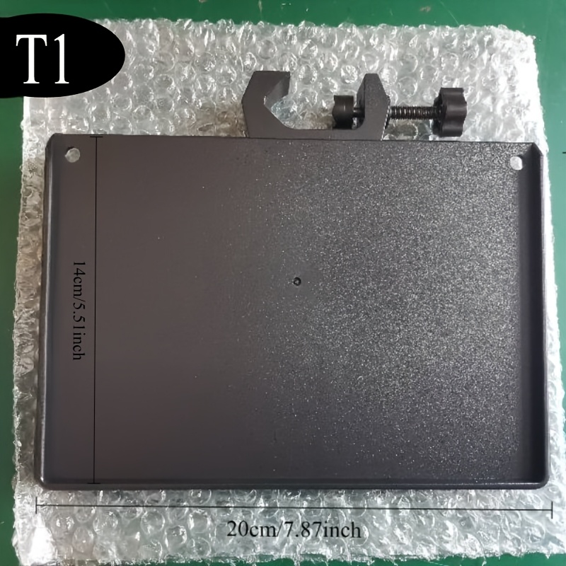 TEMU Plateau de pied de microphone robuste en ABS à - Idéal pour partitions de musique, en direct, karaoké - compacte avec un système de serrage