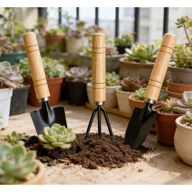 TEMU 3pcs Gardening Tool Set (shovel, Rake, Shovel), Suitable For Planting Vegetables, Flowers, Pot Plants, Including Potted Plants, Garden Flowers