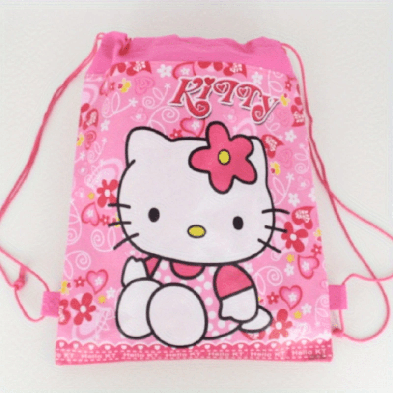 Ip 1-pack Kt Kuromi Large Capacity Drawstring Bag Cute Fashionable Versatile Durable Storage Pouch