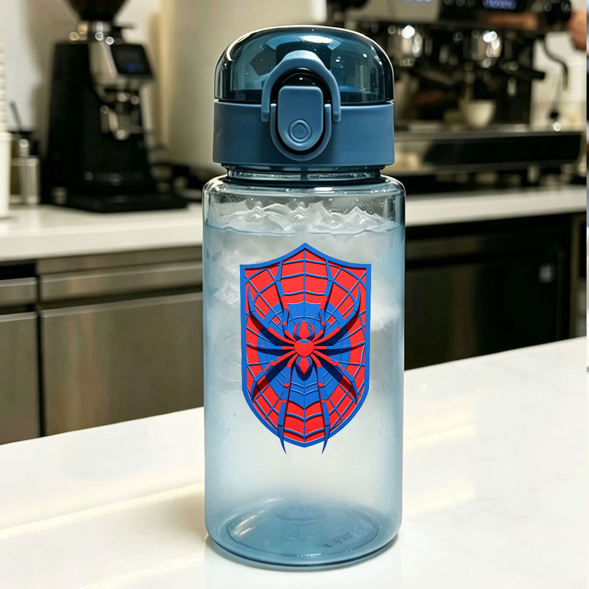 TEMU Customizable Name - Plastic Water Bottle Cup, 500ml, Pattern Print, Leak-proof And Portable Water Jug For Students, Suitable For Travel, School,