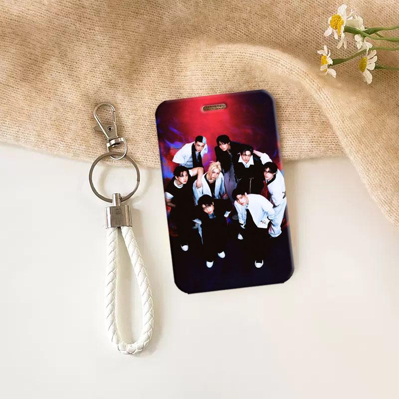 TEMU 1pc K-pop Plastic Id Card Holder & Keychain, Ideal For Mother's Day, Spring, Teachers, Nurses, Doctors, Music Lovers, As A Thank You/birthday