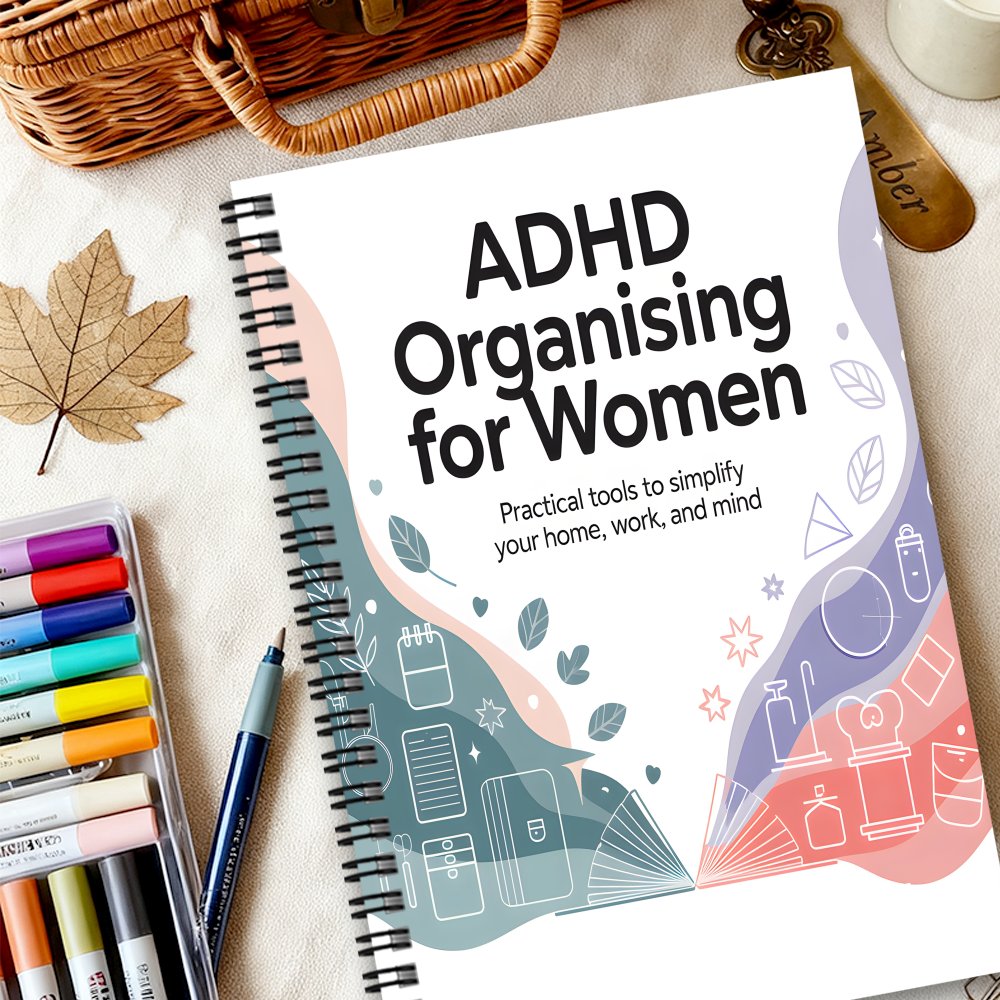 TEMU Planning Pads 1pc Adult And Female Adhd Planner - Undated Daily Task Organizer, Spiral Bound, Adhd-friendly Layout ( Clock Icons, Color-coded) -