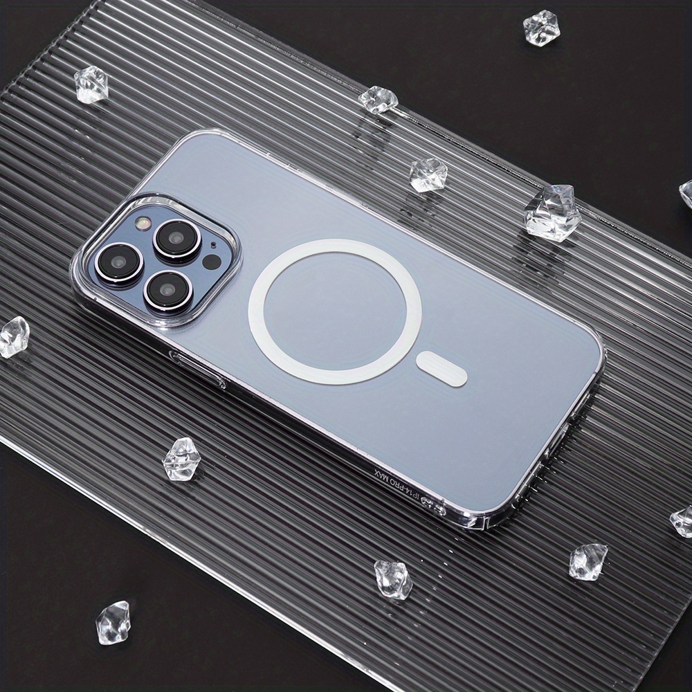 Applicable to Iphone 16/ 15/ 14/ 13/ 12/ 11 Pro/ Max And X/ XS, XS Max, Crystal Transparent Anti-Yellowing TPU Protective Case | Shockproof And Scratch-Resistant Protective Case | Wireless Charging Compatible (New Design in 2025, Perfect