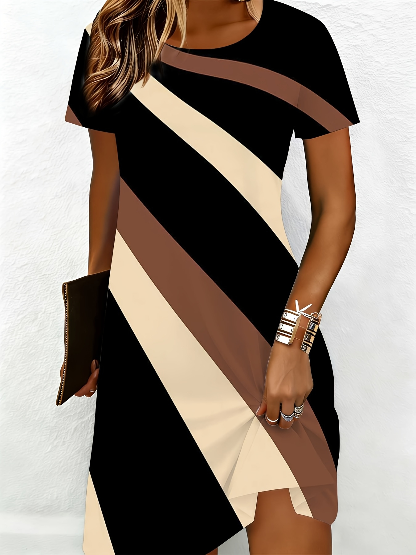 black and brown dresses sold on Temu United States
