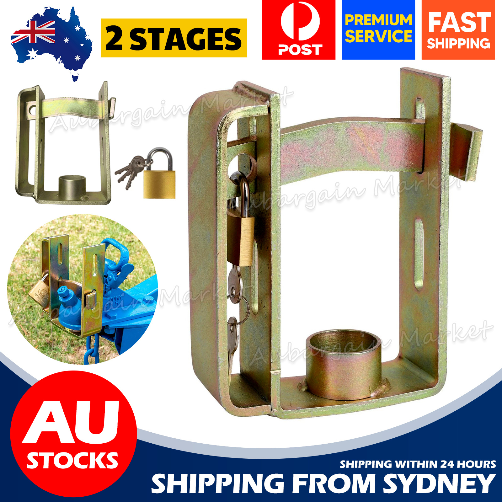 TEMU Steel Trailer Hitch Lock Coupling Universal Tow Ball Camping Anti Aubargain | Durable Steel Construction, Universal Fit For Various Models