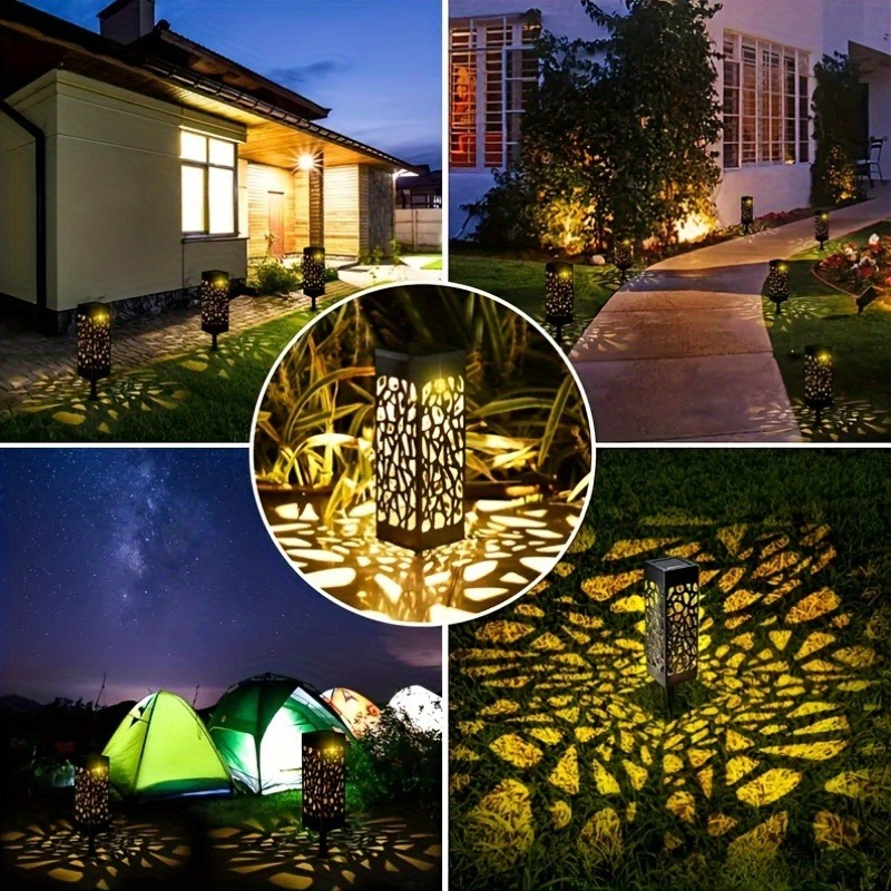 4pcs Smart Solar Outdoor Lighting with Induction Switch