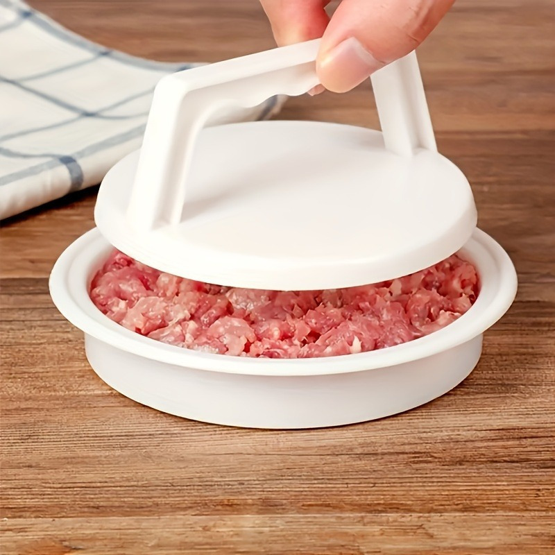 

1pc Plastic Burger Press Patty Maker Mold - Manual Hamburger Meat Cheese Veggie Press For Outdoor Picnic Bbq Grill Kitchen Tool Accessory