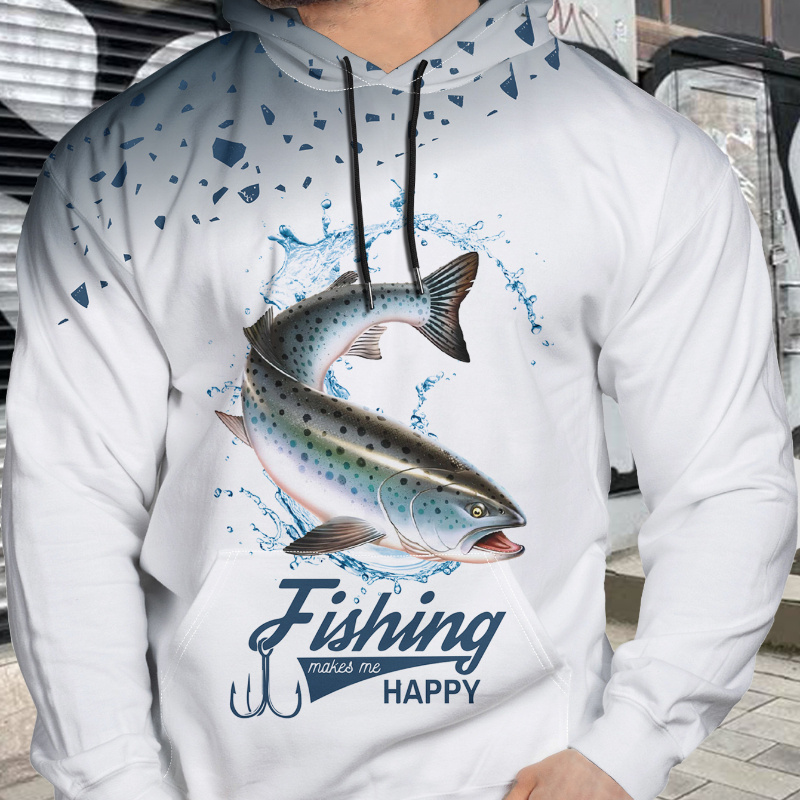 

Men's 3d Print Hoodie - Casual & Warm Pullover With Kangaroo Pocket, Fall/winter